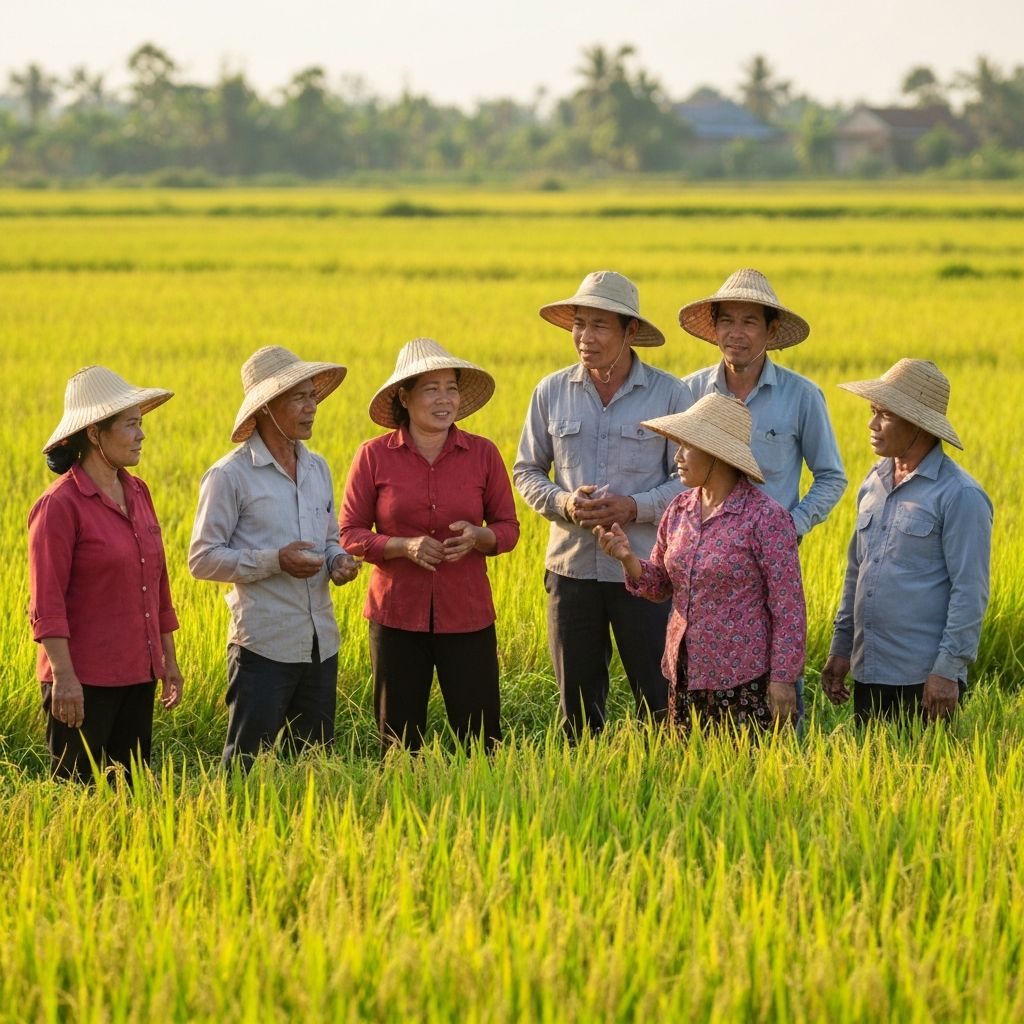 Hợp tác xã nông nghiệp làm việc cùng Mekong Green